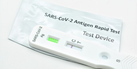 Kit de prueba de antígeno negativo Covid-19, prueba rápida de antígeno de coronavirus de un paso, hisopo de saliva