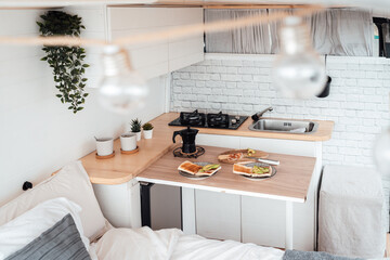 Desayuno en la playa, Camper life, van life