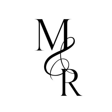 rm, mr, monogram logo. Calligraphic signature icon. Wedding Logo Monogram. modern monogram symbol. Couples logo for wedding