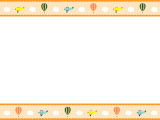 飛行機と気球のフレーム