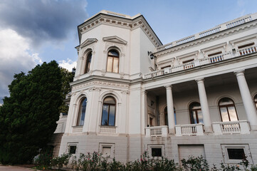 Fototapeta na wymiar Exterior of the Livadia Palace in Yalta in the Crimea