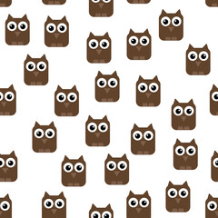 Obraz premium pattern with owls