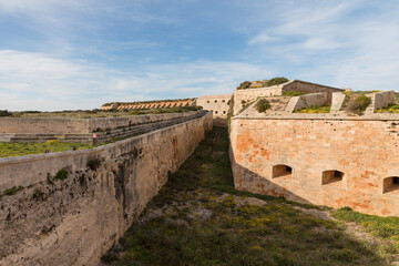 Fortaleza de La Mola, en la isla de Menorca (Islas Baleares, España)