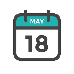 May 18 Calendar Day or Calender Date for Deadlines or Appointment