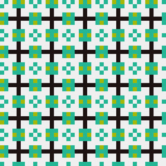 Obraz premium Abstract Cross Pattern generative computational art illustration