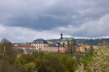 Obraz premium Kuks hospice with baroque decoration, Eastern Bohemia, Czech Republic