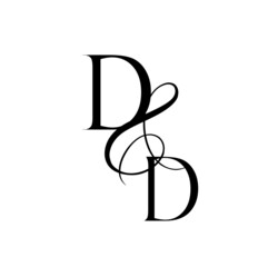 dd, dd, monogram logo. Calligraphic signature icon. Wedding Logo Monogram. modern monogram symbol. Couples logo for wedding