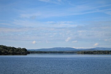 Blue Landscape of water and sky