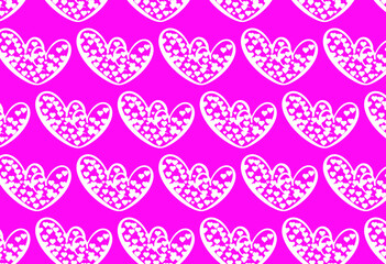 Hearts pattern design. Love concept. Design of textures and backgrounds