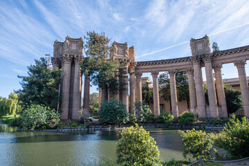 Panorama Blick aus Park auf Palace of Fine Arts in San Francisco