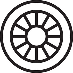Fototapeta premium car service icon detailed outline