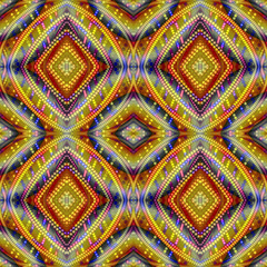 Beautiful seamless three-dimensional colorful pattern of beads