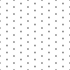 Square seamless background pattern from black washer symbols. The pattern is evenly filled. Vector illustration on white background
