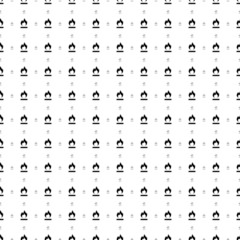 Square seamless background pattern from geometric shapes are different sizes and opacity. The pattern is evenly filled with big black gas symbols. Vector illustration on white background