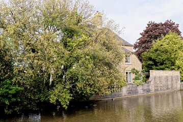 View across the river Windrush - Bourton on the Water