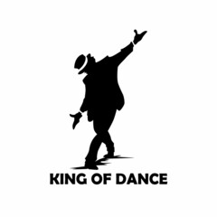 silhouette of a person dance. illustration of a person dance