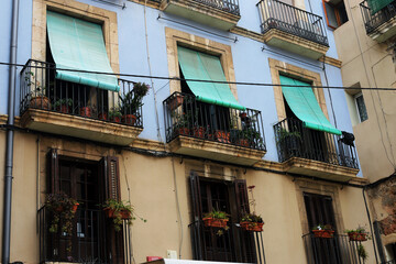 Fototapeta na wymiar streets of Barcelona. atmospheric.