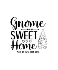 Gnome svg bundle, holiday gnome clipart, gnome sign with quote, gnome silhouettes svg cut file for cricut, print for shirt, png, dxf, eps