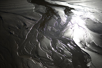 Naklejka premium Sable mouillé