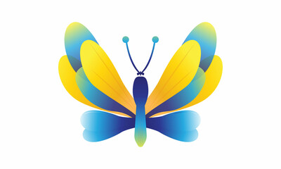 colorful butterfly logo icon