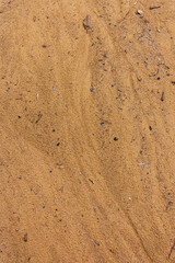 Beach sand texture background. Full frame shot top view