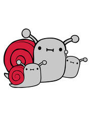 Süße Mama Schnecke 