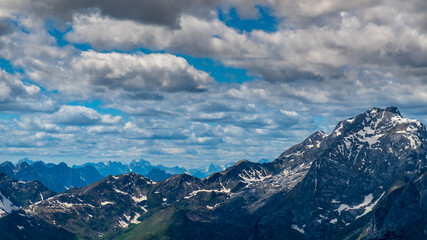 Spring day trekking in the beautiful Carnic Alps, Friuli-Venezia Giulia, Italy