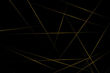 Abstract black with gold lines, triangles background modern design. Vector illustration EPS 10.