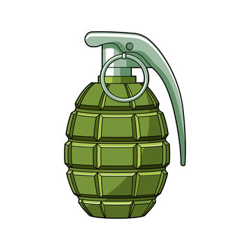 Grenade vector isolated on white background