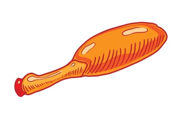 squeaker toy for dog vector illustration