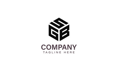 Letter SGB Logo, Three Letter Logo, Alphabet S G B Hexagon Shape Vector Icon Template