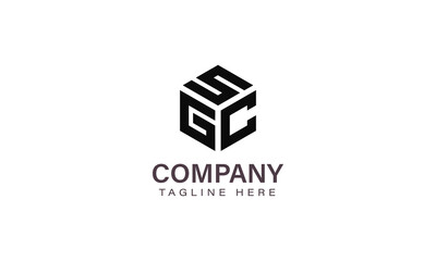 Letter SGC Logo, Three Letter Logo, Alphabet S G C Hexagon Shape Vector Icon Template