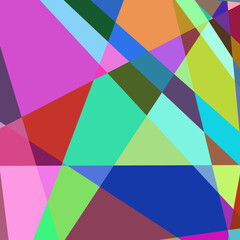 Obraz premium Geometric abstraction generative art background art illustration