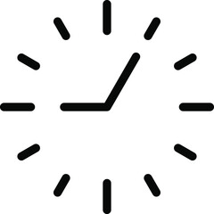 Clock Icon Time Symbol or Clock Logo vector image isolated on white background