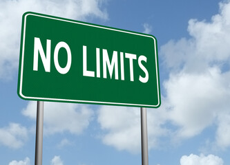No Limits sign.