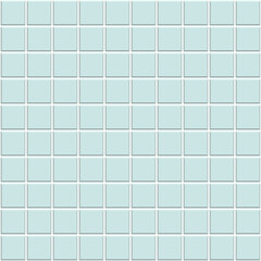 Vector. Simple wall ceramic tiles. Backgrounds for architecture. Tiled floor in light blue pastel color. Mosaic, tiled floors in the bathroom, toilet, pool.
