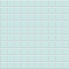 Vector. Simple wall ceramic tiles. Backgrounds for architecture. Tiled floor in light blue pastel color. Mosaic, tiled floors in the bathroom, toilet, pool.