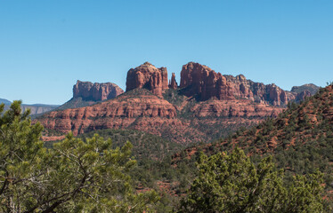 Fototapeta na wymiar Cathedral Rock near Red Rock State Park Arizona
