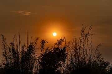 atardecer en cielo de Mexico