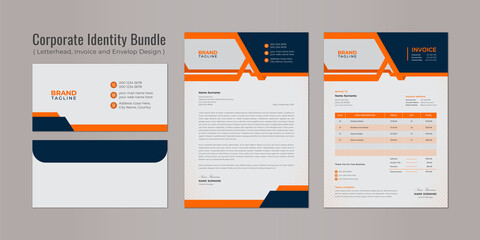 Fototapeta premium Professional business stationery and brand identity template design
