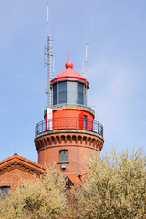 Lighthouse Buk in Bastorf, Rostock district, Mecklenburg-Vorpommern, Germany.
Historic lighthouse on the Bay of Mecklenburg, Baltic Sea. 