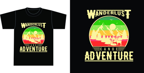 Wildlife Trees Outdoors Nature Retro Forest T-Shirt