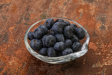 Ripe sweet tasty blueberries heap