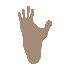 Obraz premium ゴリラの足跡