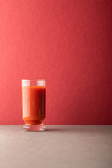 Tasty tomato juice and tomatoes