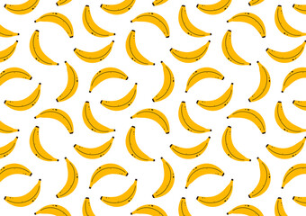 Banana pattern wallpaper. free space for text. copy space. background.