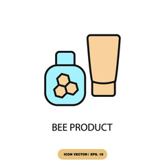 bee product icons  symbol vector elements for infographic web