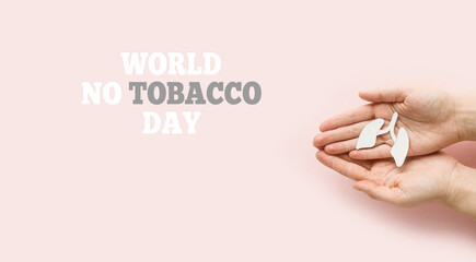 World no tobacco day. World tuberculosis day, copd, World Pneumonia Day. Woman holding lung. World no tobacco day, lung cancer, Pulmonary hypertension.