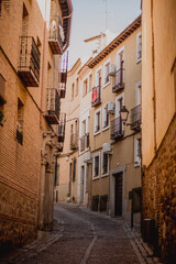 Obraz premium narrow street in the town