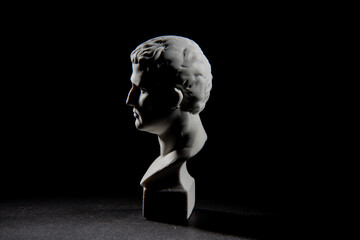 male emperor cesar  fancy  bust statue man art history marble